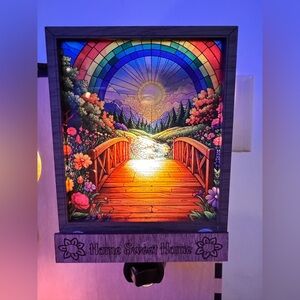 Handmade by me interchangeable custom nightlights wood and acrylic